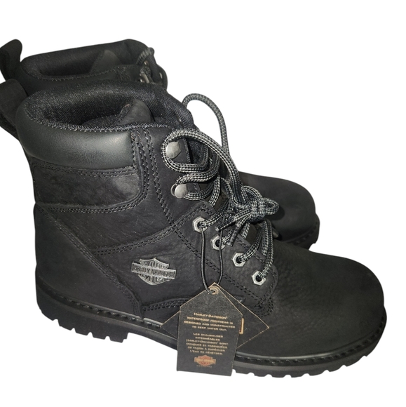 New Men's Harley-Davidson Gavern Waterproof Leather Motorcycle Casual Boot 10 - Picture 3 of 6